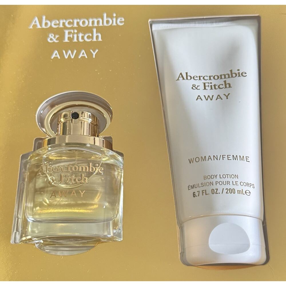 Abercrombie & Fitch Away Women Gift Set EDP Perfume 1.7oz, Body Lotion 6.7oz NIB - Picture 2 of 3